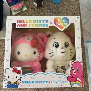 Care Bears Plush Set - Pink and White